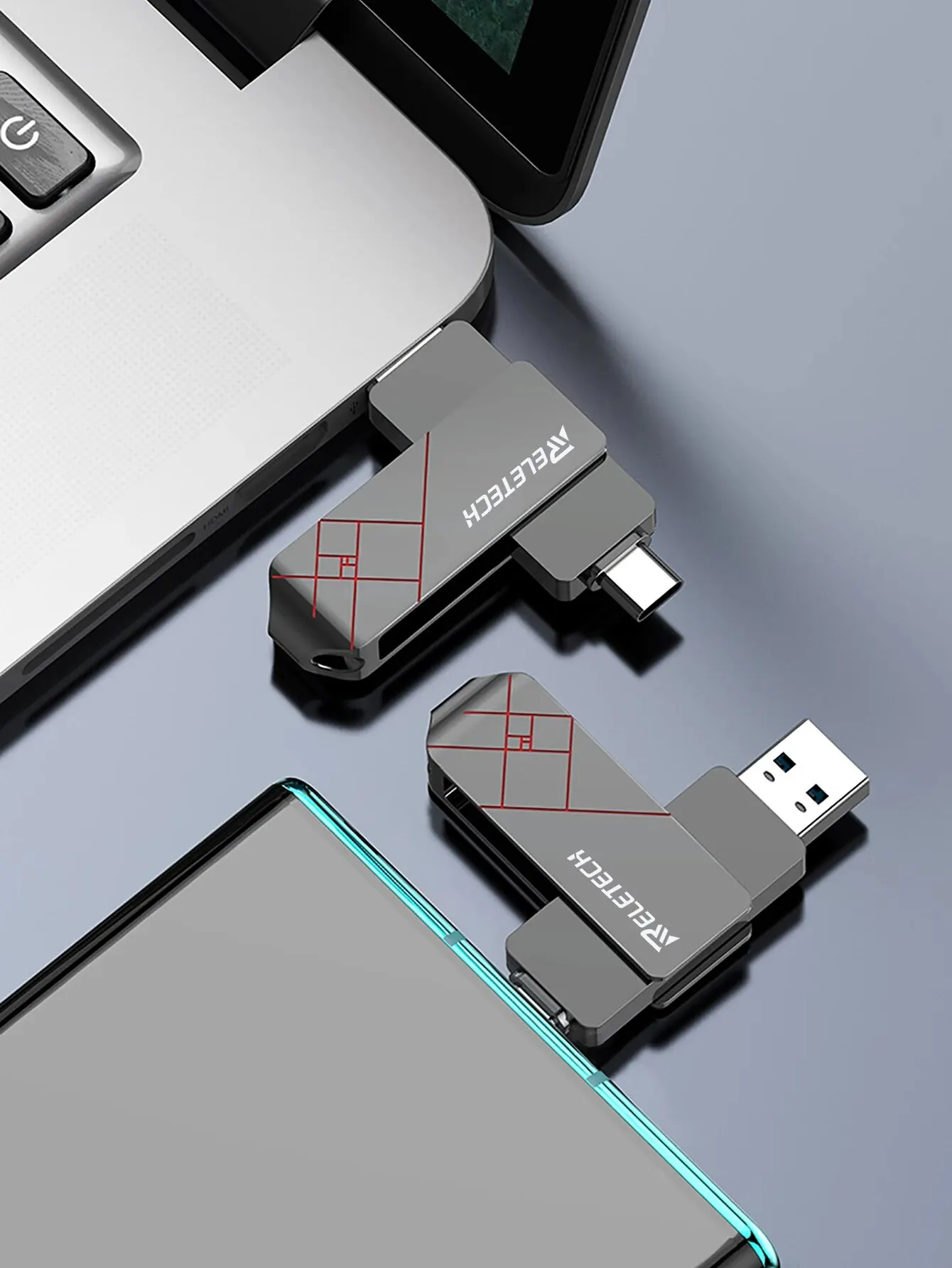 Reletech 1 pièce Clé USB Avec Couvercle De Protection Mémoire