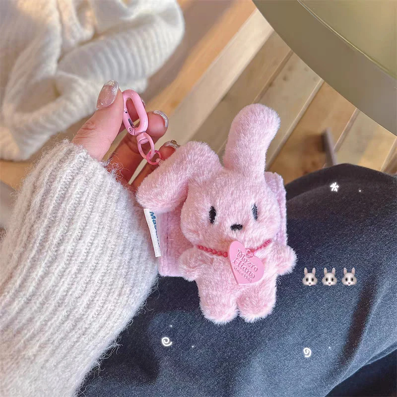 Porte-clés lapin en peluche Kawaii pour enfants, jouets de dessin animé mignons, porte-clés beurre, pendentif créatif pour sac à dos, décoration pour enfants, cadeaux pour filles et garçons
