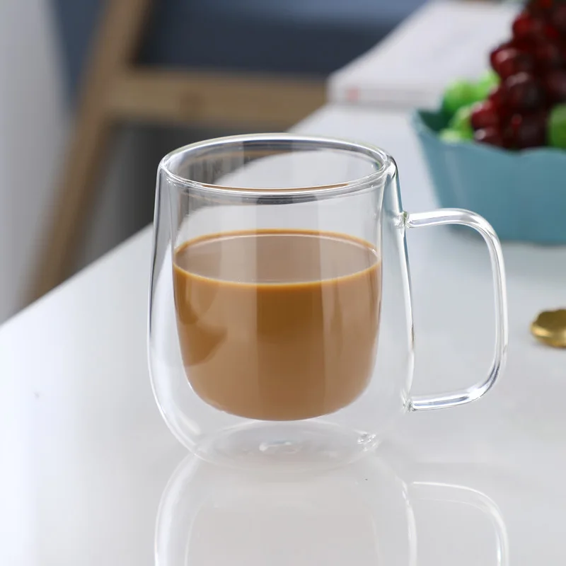 Double Wall Borosilicate Glass Mug, Heat Resistant, 10oz Coffee Cup, Gift Cups - Picture 10 of 13
