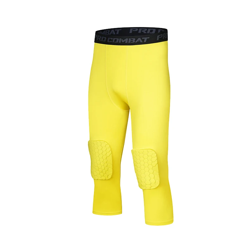 Men Sport Leggings Running Tights Man Compression Pants Gym Leggings Crossfit Sweatpants Basketball Gym Tights 3/4 Cropped Pants