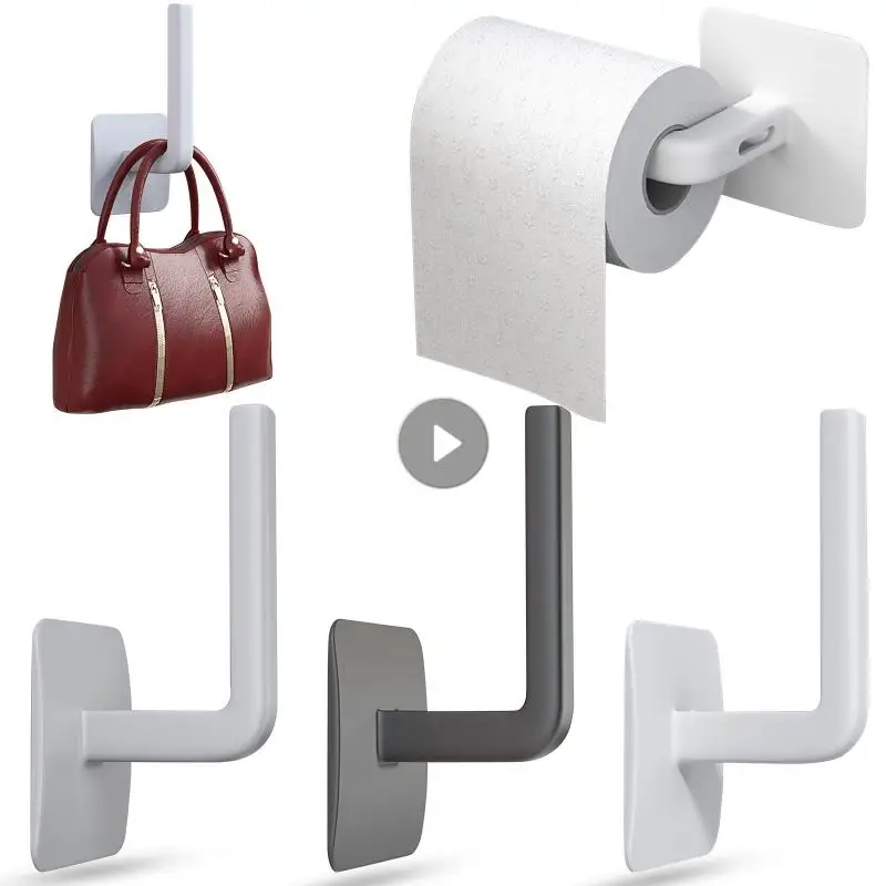 Paper Towel Holder Toilet Paper Holder Toilet Paper Rack Toilet Roll Holder Paper Towel Rack Tissue Holder Punch Free Paper Towel Holder Under Cabinet Paper Roll Rack Toilet Holder Tissue Hanger Bathroom Towel Storage Rack