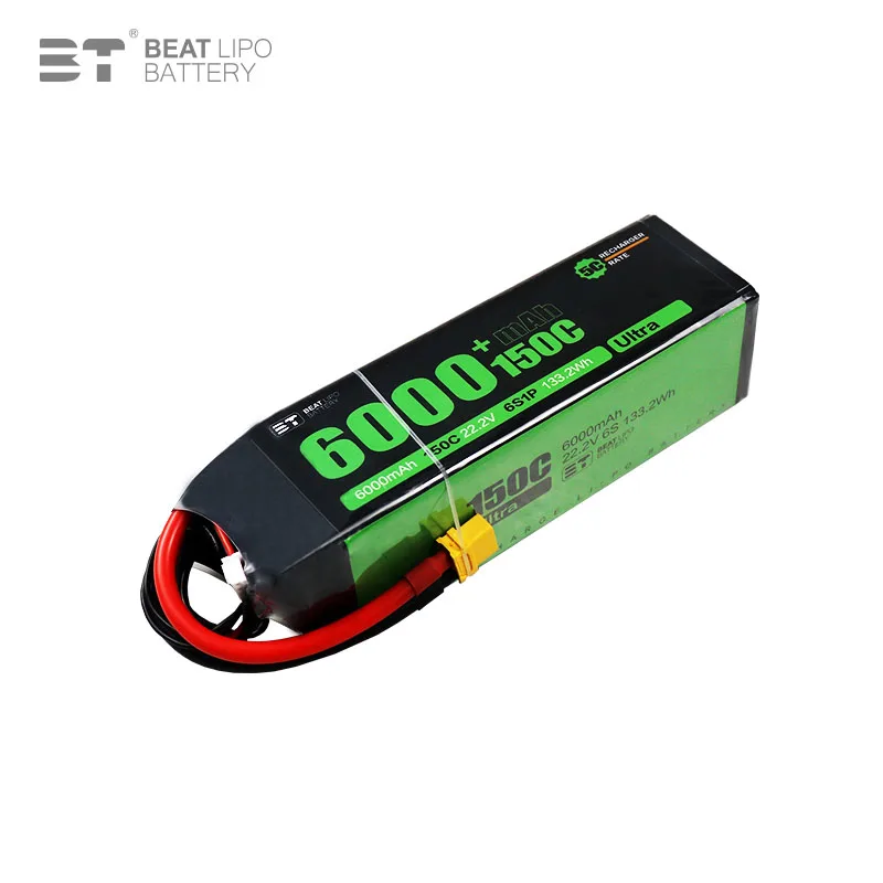 Batterie per Auto RC 22.2V Ioni di Litio 6000mAh 6S 150C Batteria Ricaricabile Lipo al Litio per Utensili Elettrici RC - immagine 5