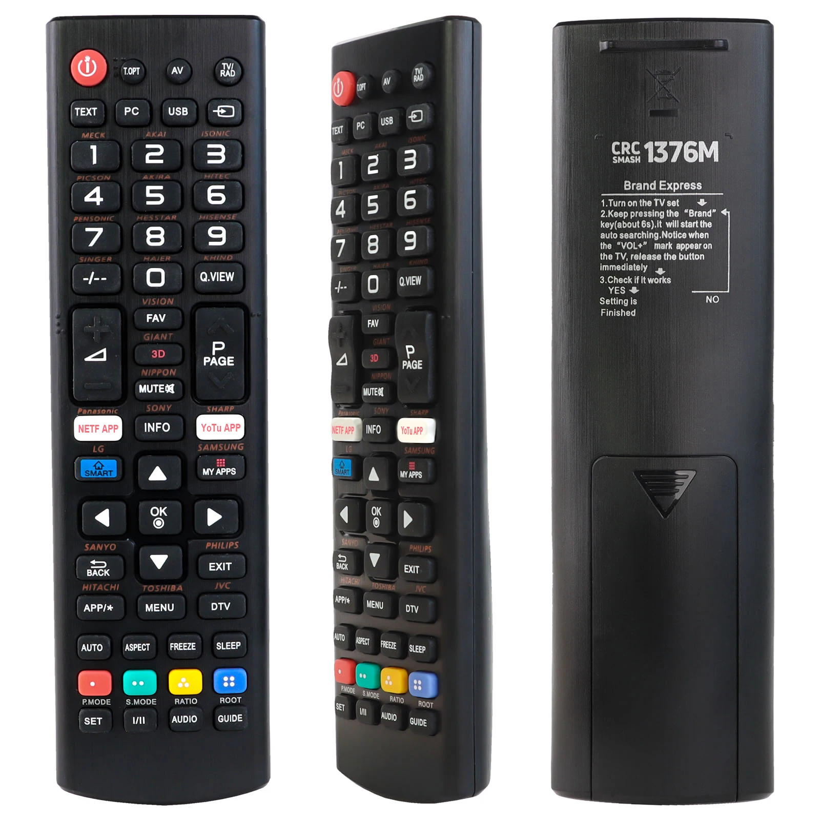 Universal TV Remote Control for Akai-1 Akai-2 Akai-3 Akai-4