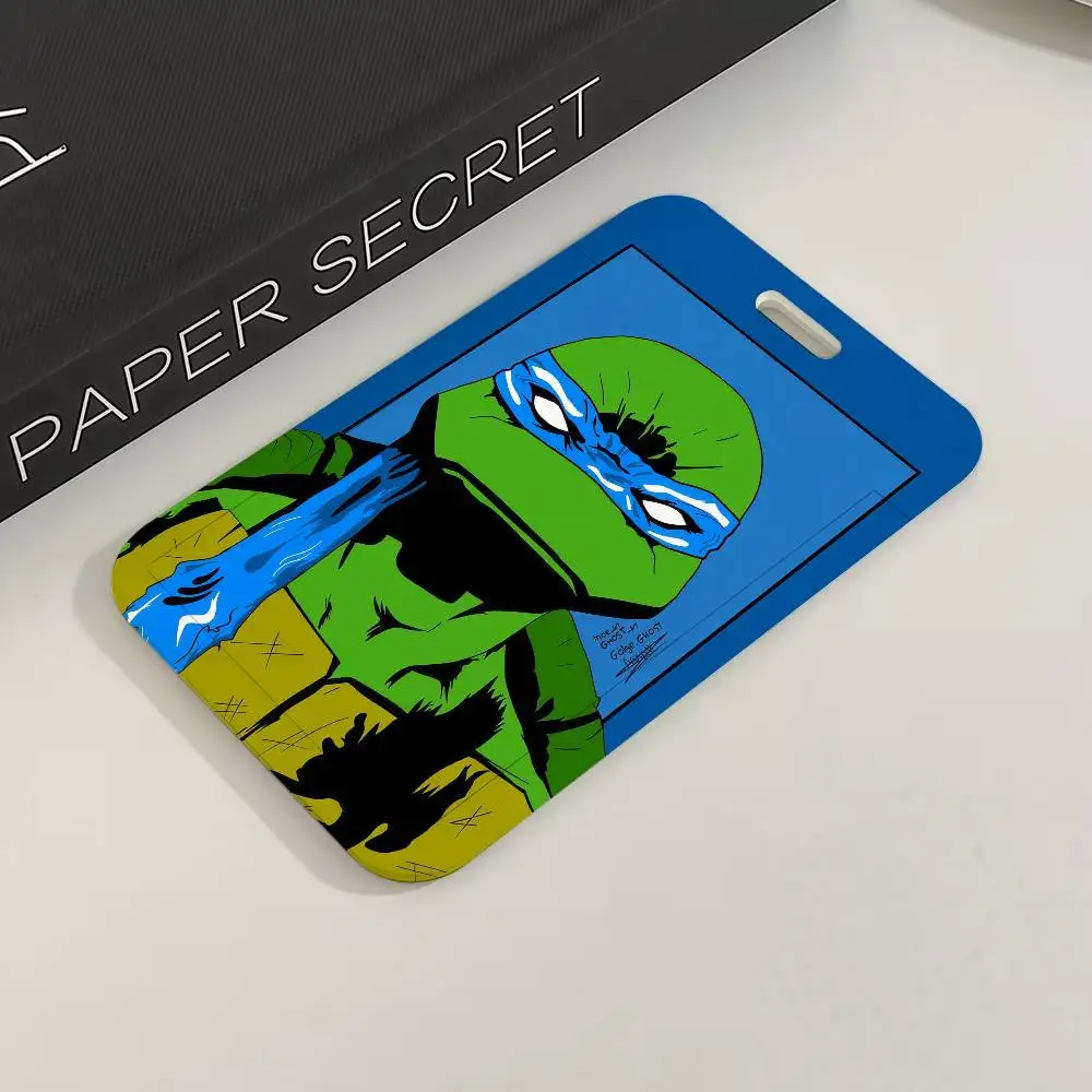 T-Teenage Mutant Ninja T-Turtles Kartenhalter, Kartenetui, Bus-, U-Bahn-, Arbeitsausweis-, Studenten-Lanyard, Umhängebänder, Ausweishalter, Türkartenhalter – Detail 6