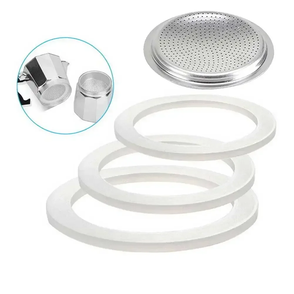 Silicone Sealing Ring Spacer Flexible Washer Gasket For Moka Pot Espresso Coffee Makers
