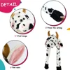 23cm Ear Moving Jumping Hats Stuffed Cow Funy Interactive Hat for Kids Girl Boy Cosplay Christmas Party Hat Plush Animal 5