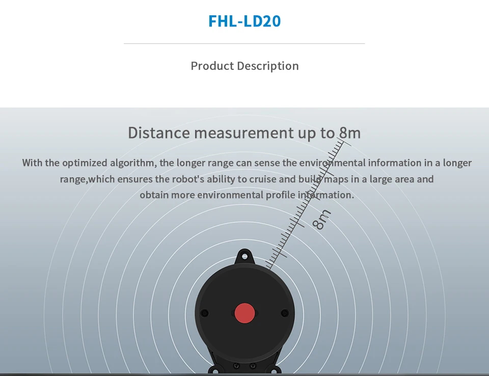 LiDAR Triangulation Radar D200 Scanner LD14P for Autonomous Navigation Hazard Ob