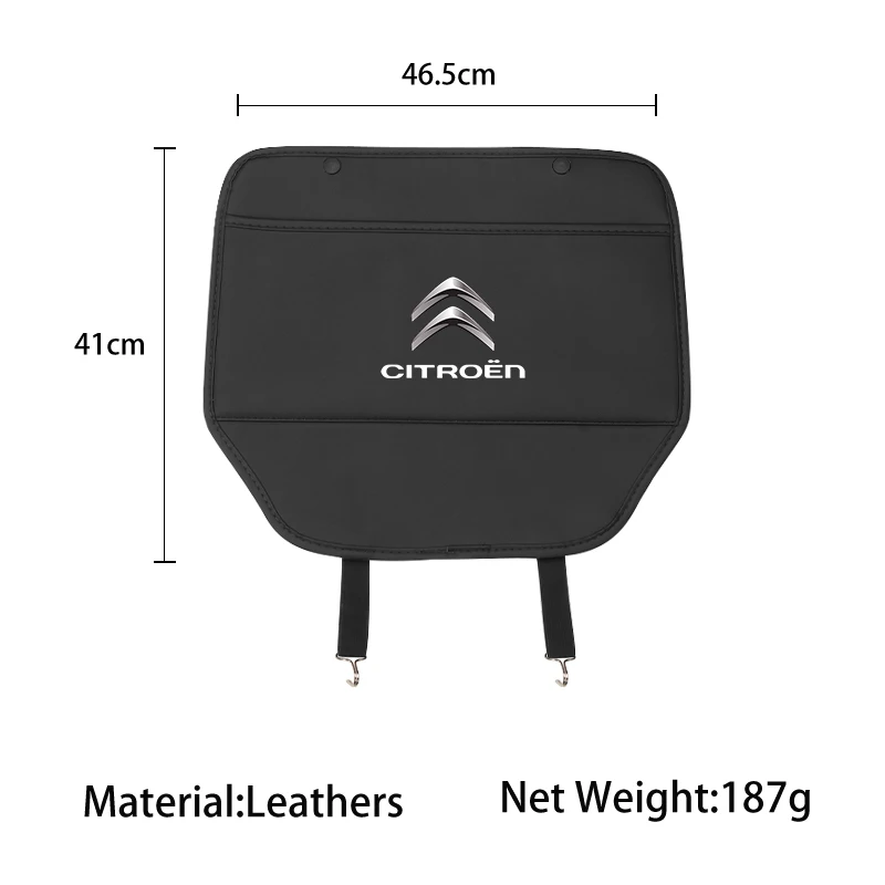 Car Seat Anti-Kick Pad Leather Back Protector Cover