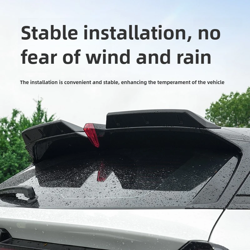 For Changan Deepal S07/S7 2Pcs Car Roof Spoiler Wing Extensions Flaps Sports Tail Modification Rear Wings Decorative Accessories detail image 2