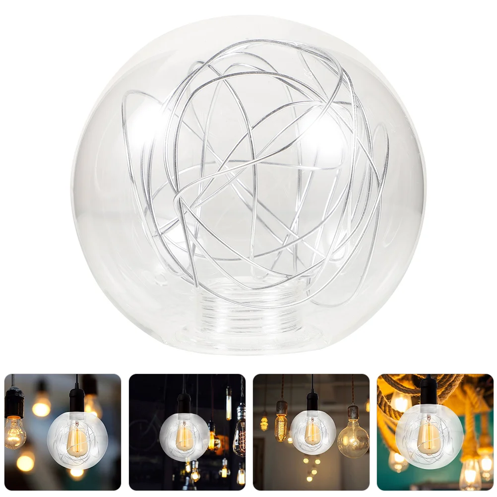 

Glass Light Bulb Covers Pendant Light Glass Shade Sphere Lampshade Replacement Opal Ball Lamp Cover Lighting Fixture Home