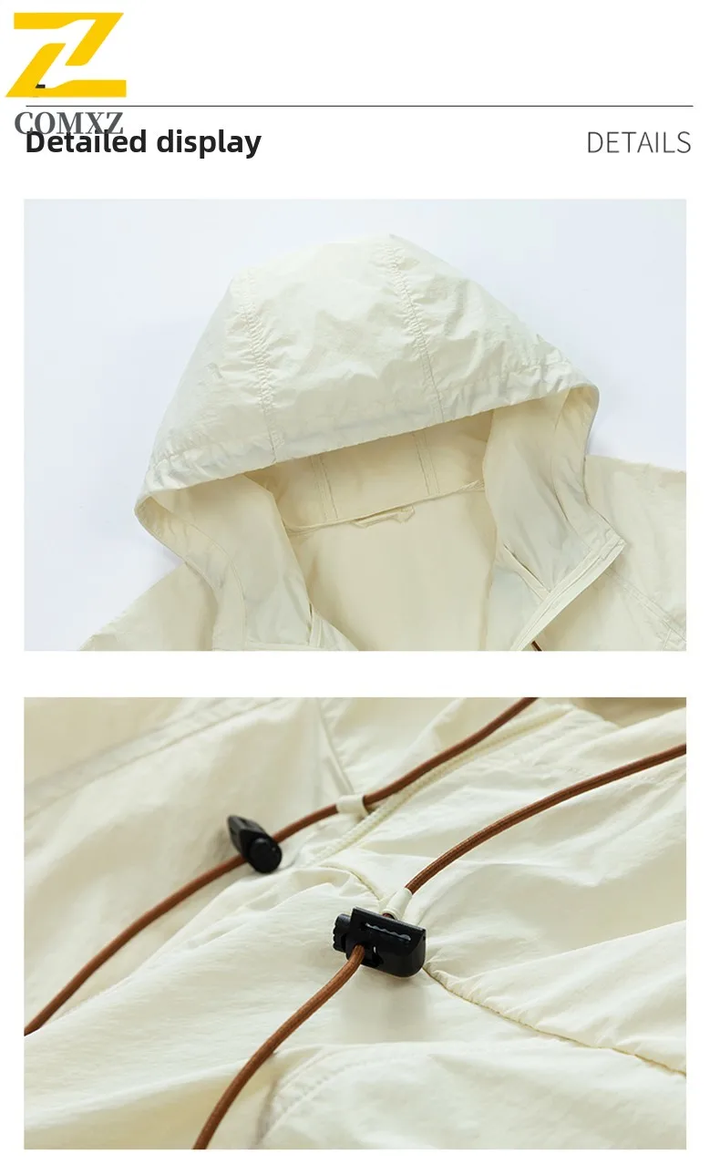 UPF50+ Ice Silk UV Protection Jacket Lightweight Breathable Outdoor  for Men Women sun-proof clothing Summer Fishing Camping