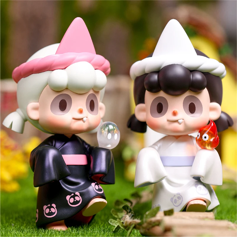 

New Pancy Folk Strange Tales Blind Box Handmade Panda Sister Toy Kawaii Room Decora Collection Mystery Blind Box Surprised Gift