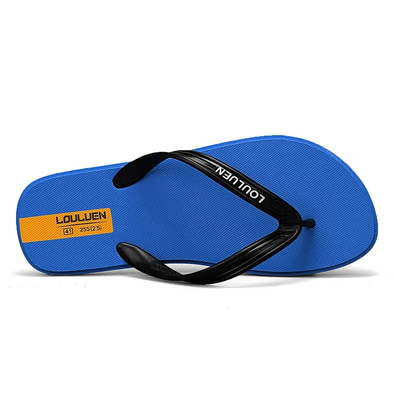 Herren-Flip-Flops, einfarbige Sommerschuhe für Herren, atmungsaktive Schuhe, Strand-Hausschuhe, geeignet für tägliche Spaziergänge im Innen- und Außenbereich – Detail 4