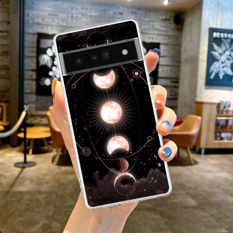 Starlit Sky Planet Space Art Soft TPU Transparent Phone Case