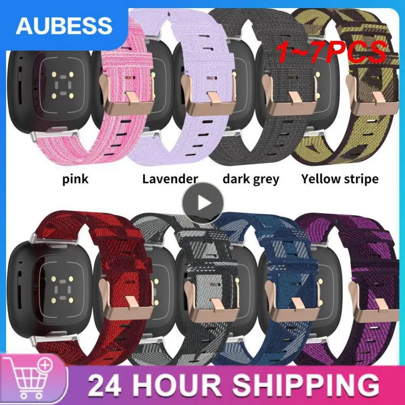 

1 ~ 7 шт., металлический магнитный ремешок для браслета Fitbit Versa 1 2 3 4