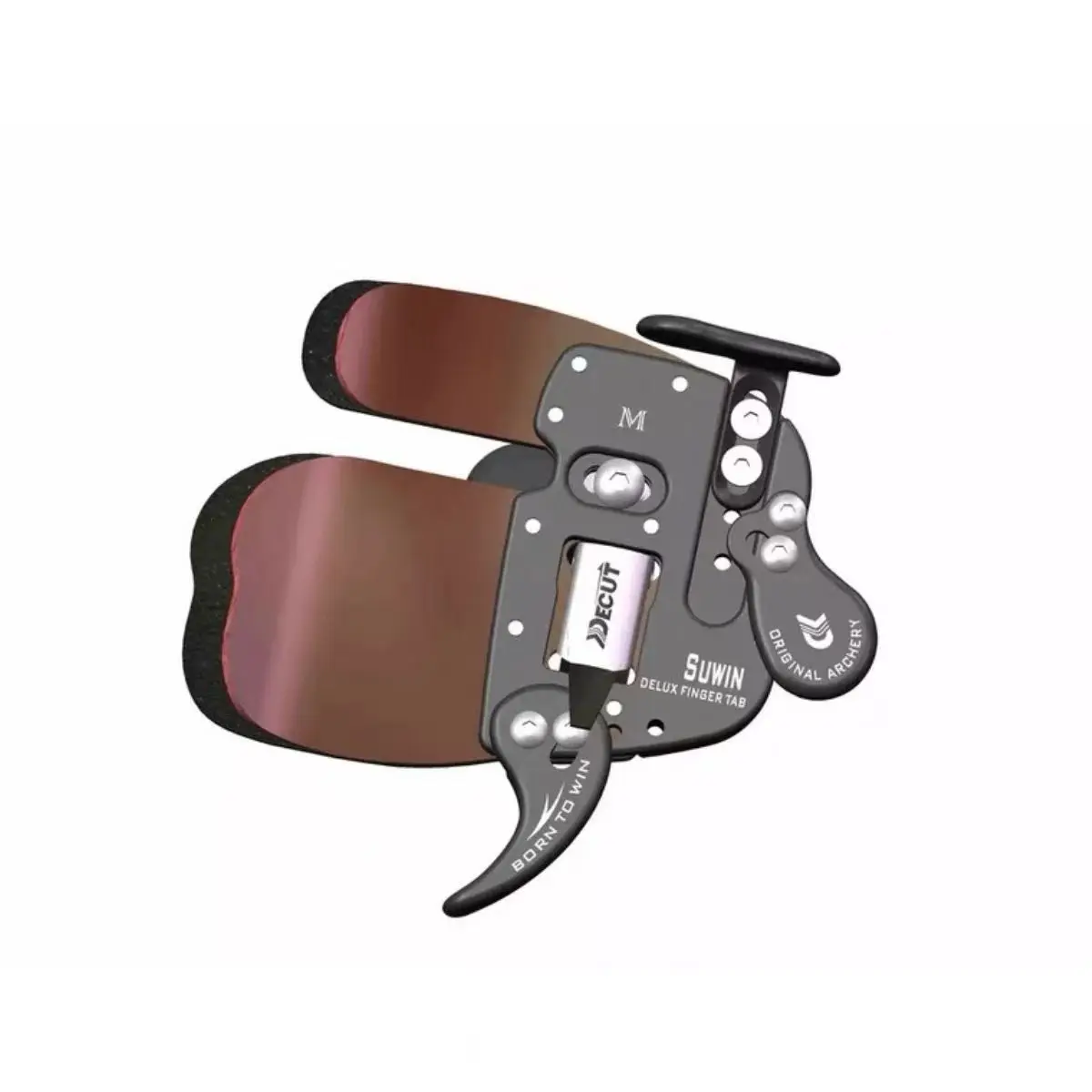 New Finger Tab Guard Genuine Leather Archery Finger Protection For Left/Right Hand Outdoor Shooting Accessories