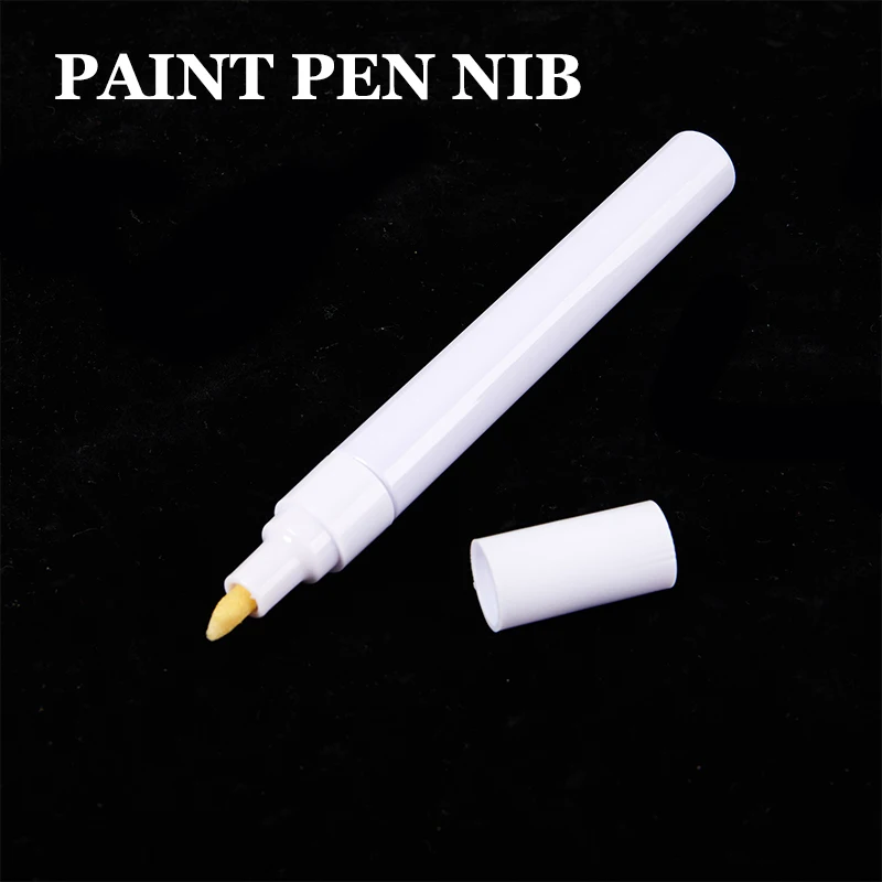 Paint Pen Empty Refillable Pen Blank Double Head Reversible Nib Paint Pen Fine Nib Marker Aluminum Pipe Paint Accessories