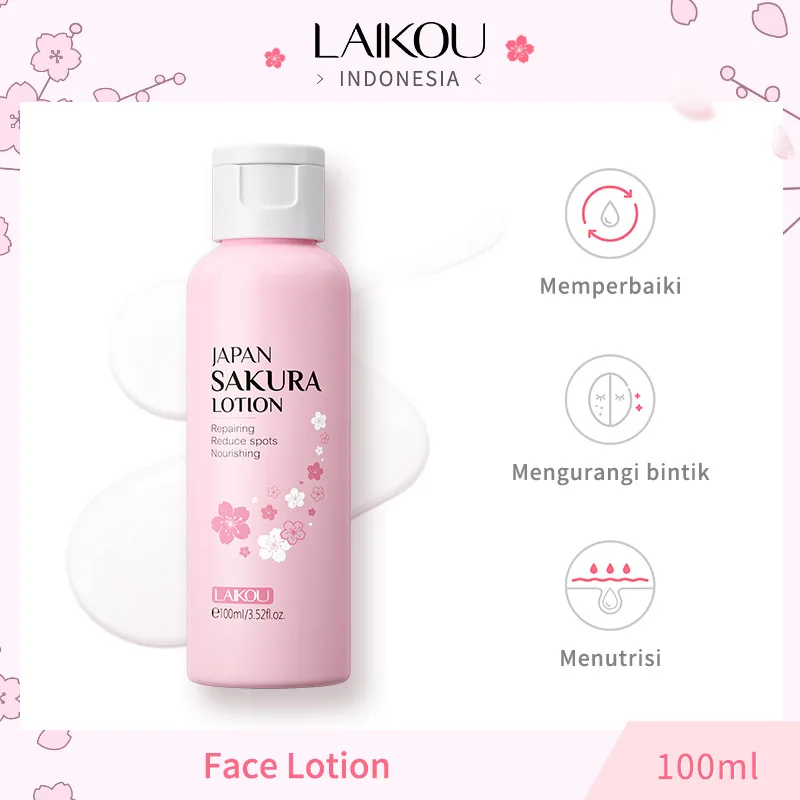 LAIKOU Sakura Face Lotion Moisturizing Essence  Shrink Pores Repairing  Improve Skin Elasticity  100ML 2