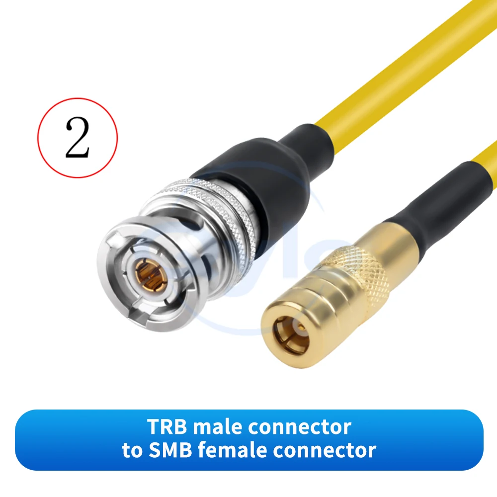 (1 Stück) TRB zu SMB Dreifach-Koaxial-HF-Testadapterkabel TRC50-2 Low Noise TRB / SMB – Detail 4