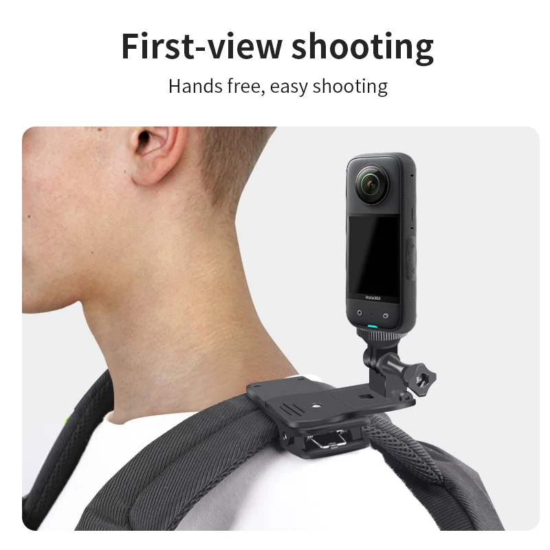 para Insta360 x3 x2 Acessórios de 360 Graus Rotativo Mochila Clipe Braçadeira Montagem para Insta 360 um x Esporte - Image 4