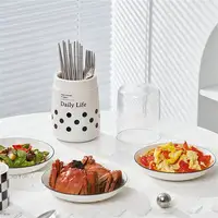 Storage Rack Sanitary Dustproof Chopstick Bucket With Lid Durable Smooth Dustproof Storage Trend Chopstick Rest Kitchenware 2