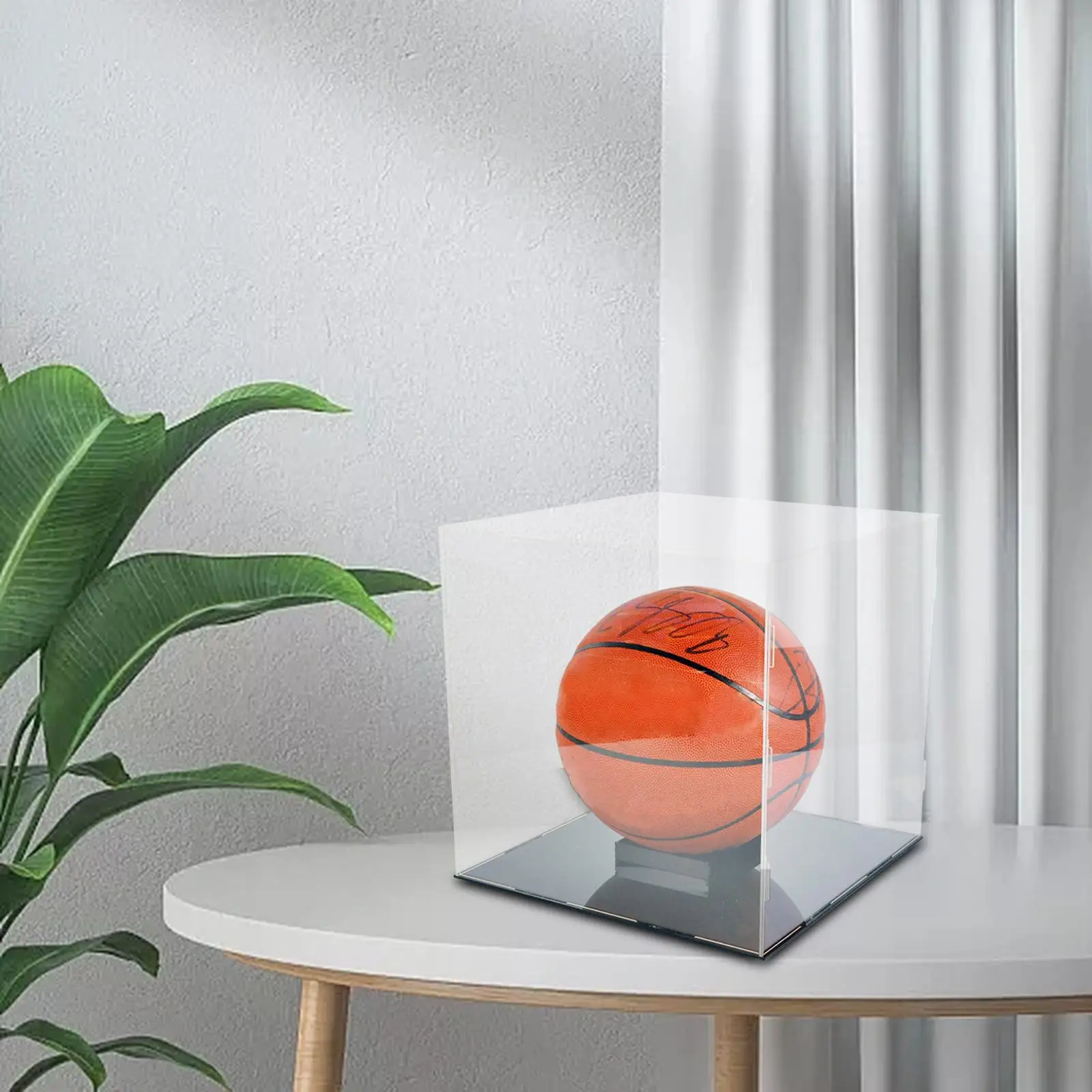 Clear Basketball Display Case Transparent Dust Cover for Basketball Sports