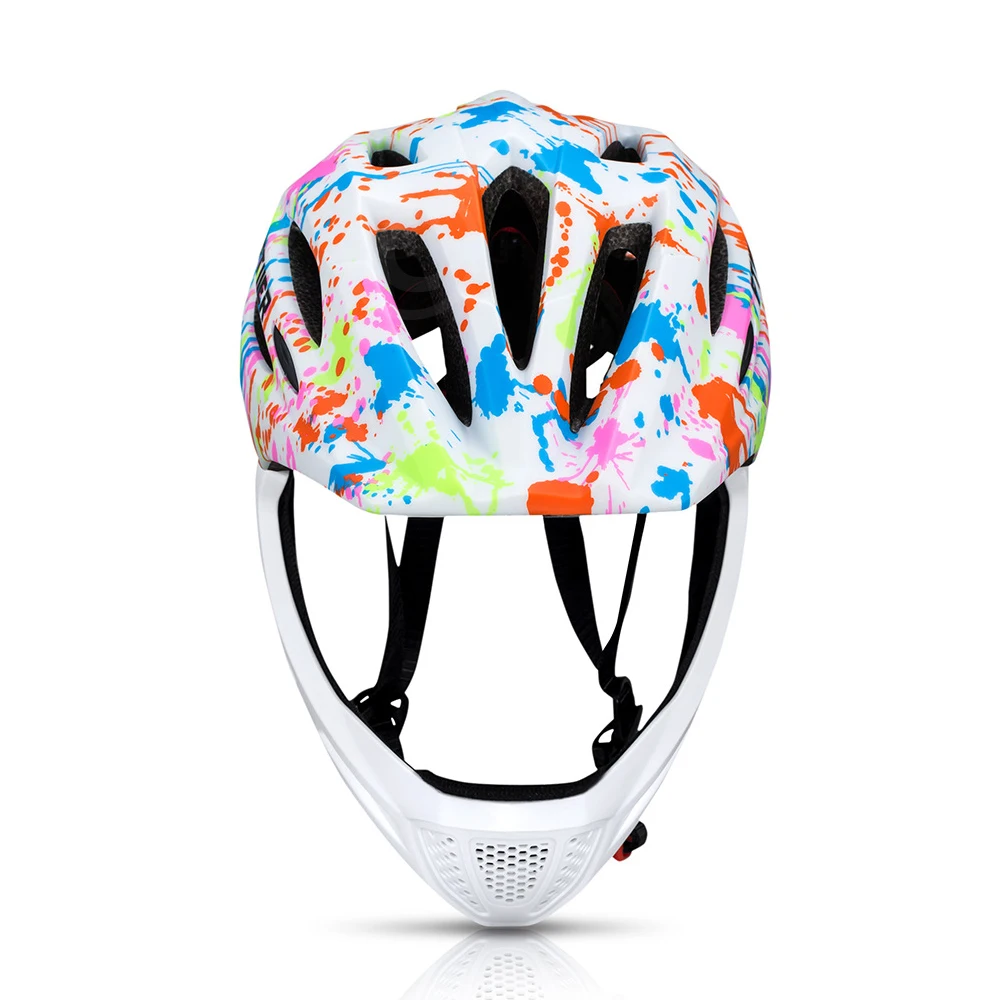 Verstellbare, atmungsaktive Kinderfahrradhelme, leichter Vollgesichts-Fahrradhelm mit LED-Licht, 16 Belüftungsöffnungen für 46-54 cm Kopfumfang – Detail 13