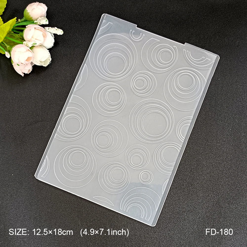 Description Picture 4 of itemNEW Classical /3D Embossing Folder Transparent Embossing Plastic Plates Design For DIY Paper Cutting Dies Scrapbooking Figure
