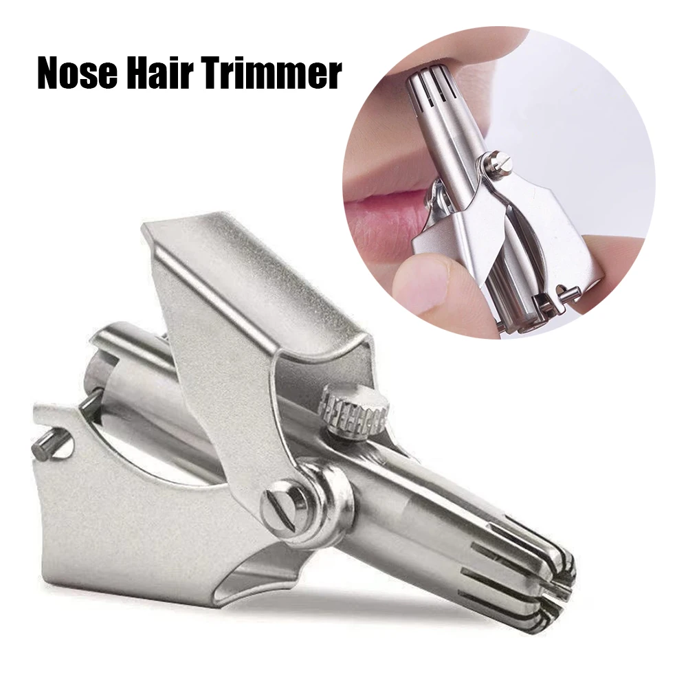 

Nose Hair Ear Trimmer For Men Stainless Steel Manual Washable Portable Tondeuse Nez hair remover Nose Vibrissa Razor Shaver