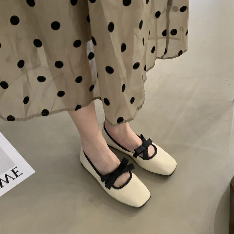 Women Loafers Shoes Fashion Soft Bottom Flats Shoes Casaul Shallow Female Slip On Elegant Granny Shoes