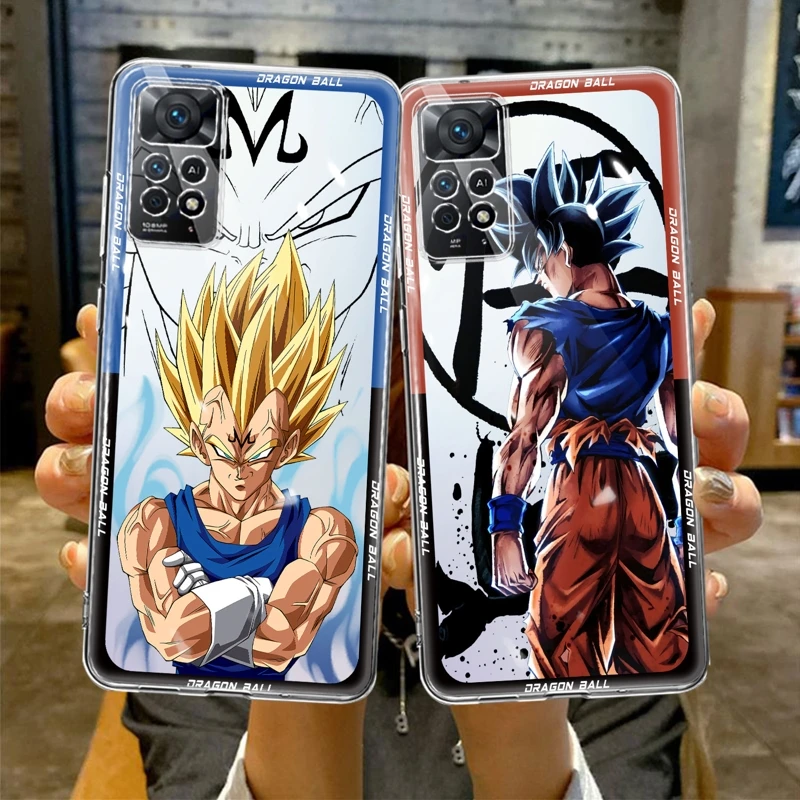 

For Xiaomi Redmi Note 9S 7 8 9 10 11 12 4G 5G Pro 11T 10S 10Pro NOTE11 8T Case TPU Dragon Ball Super Stars Goku