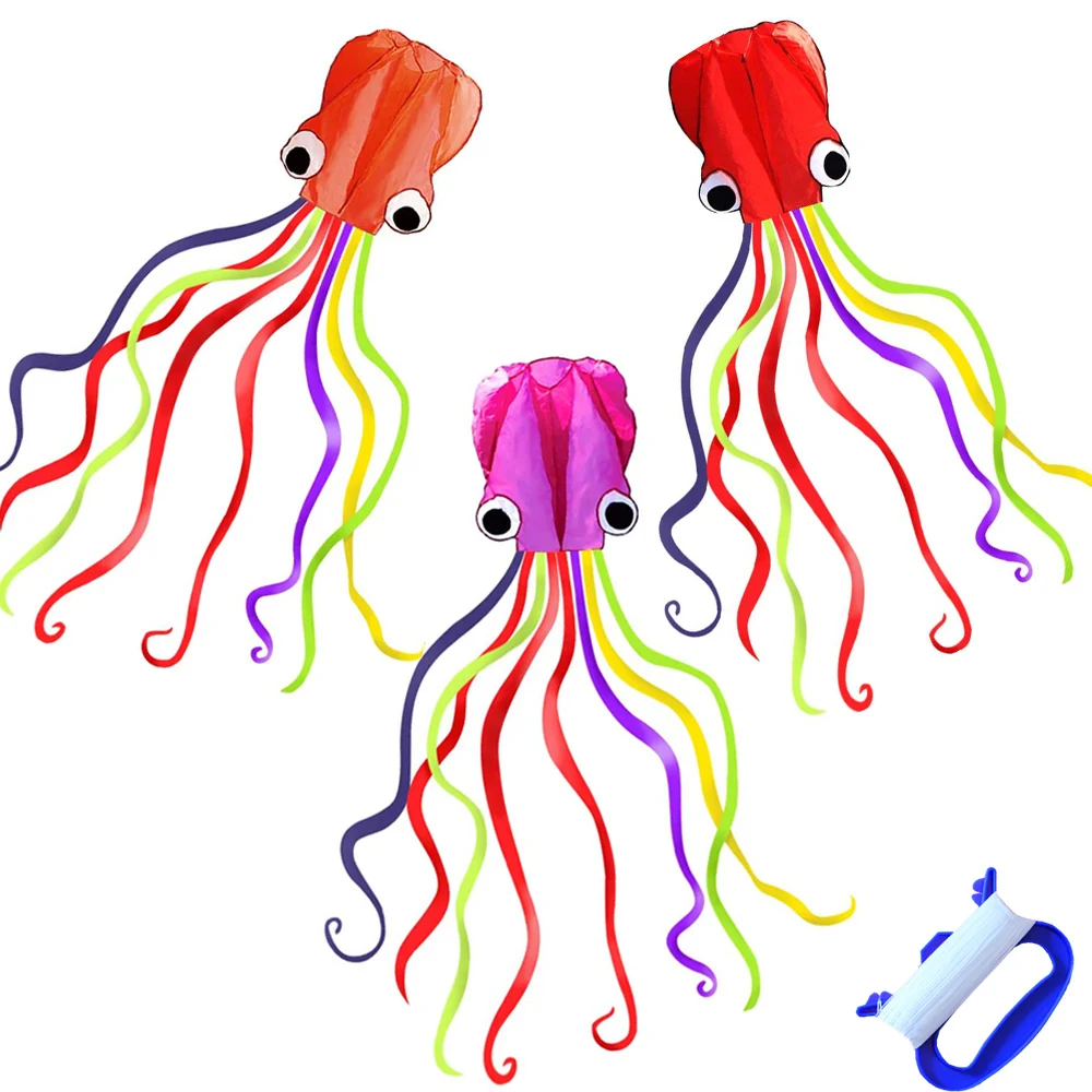4M Octopus Single Line Software Power Kite Flying Tools Inflatable Easy To Fly