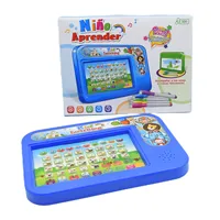 Spanish English Interactive Learning Tablet 2 in 1 Touch Screen Pad Hand-Painted Plate for Kids Alphabet Numbers Education Gift 2