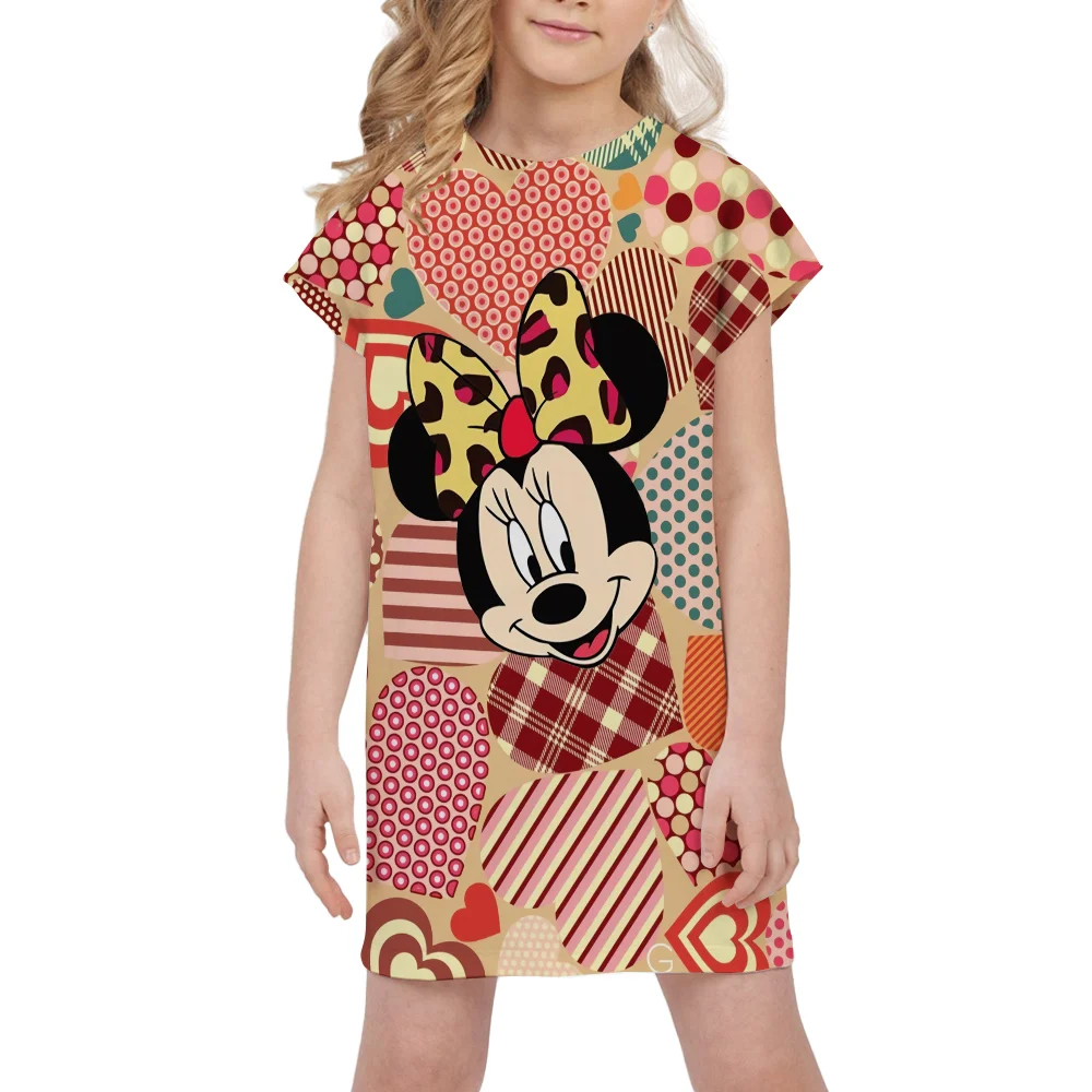 Robe Minnie Mouse Fille 5T – T-shirt Rouge Et Jupe En Tulle