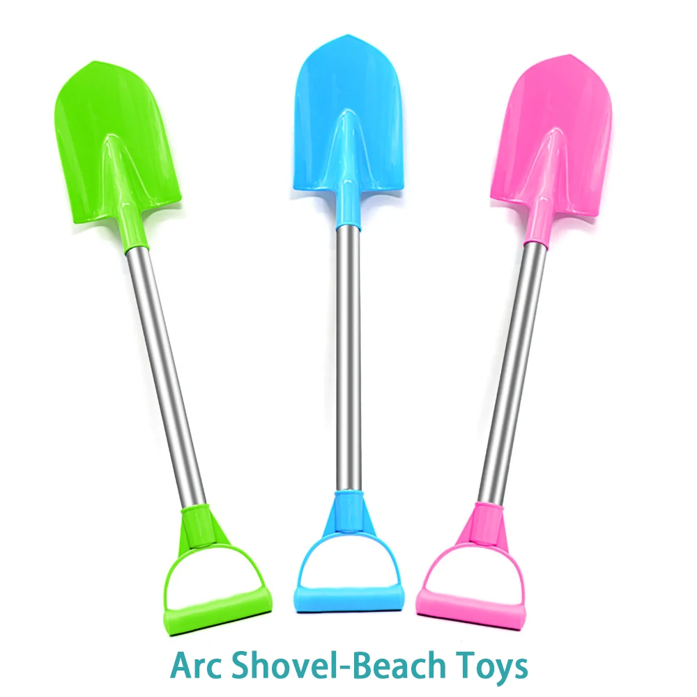 Kids Beach Shovel 56cm Stainless Steel Pointed Shovel Toy Summer Accessories for Beach Thickened Play Beach Outdoor Toys Gift 6
