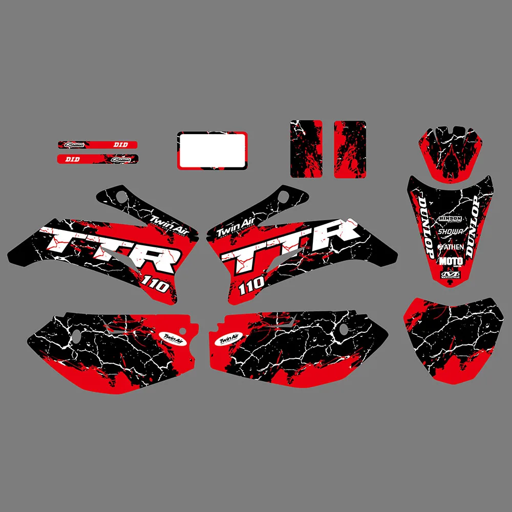 New Style Team Decal Stickers For Yamaha TTR110 TTR 110 ALL YEARS