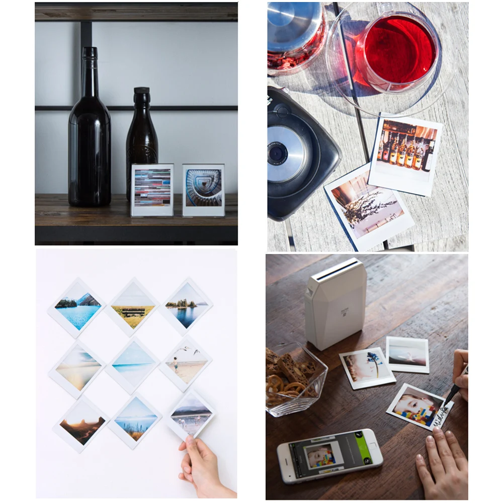 Instax SQ10 SQ6 SQ20 인스턴트 카메라용 SP-3 프린터 후지필름 인스탁스 스퀘어 화이트 엣지 필름 포토 페이퍼 10/100매