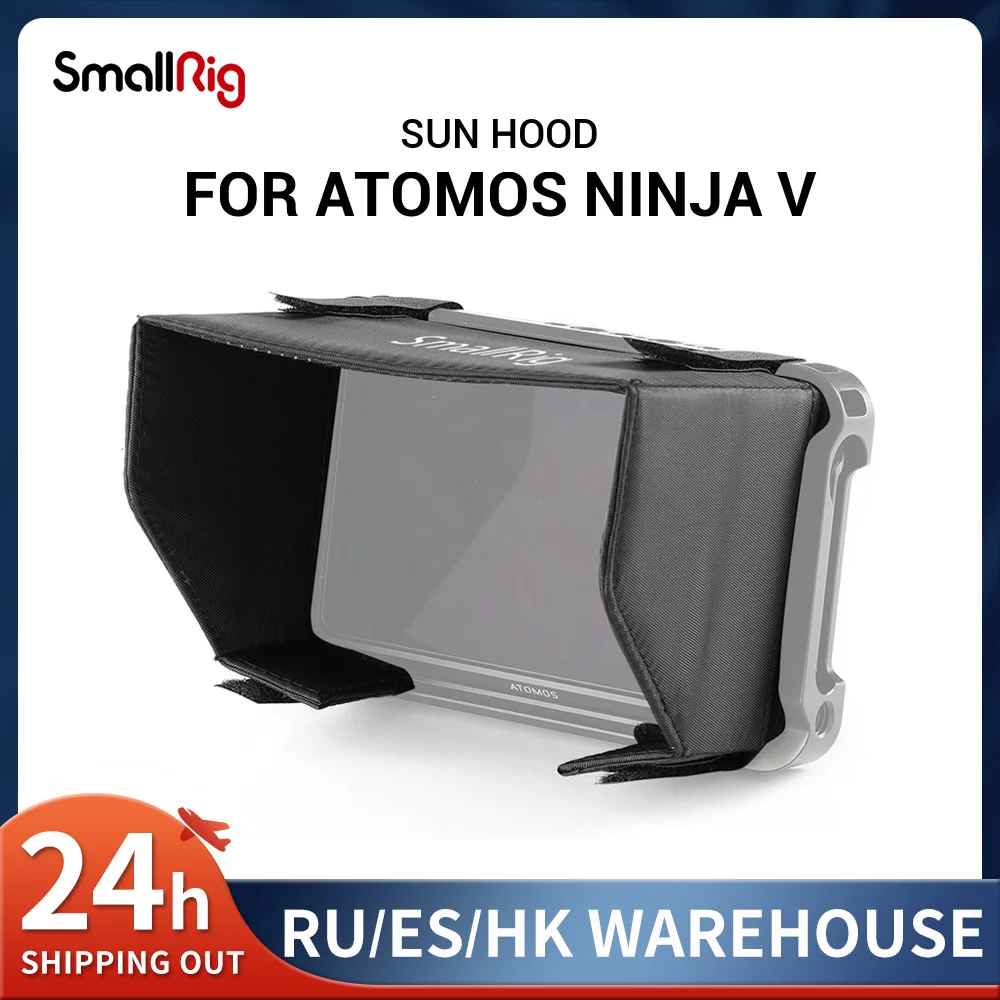 Smallrig Dslr Camera Director'S Monitor Sun Hood Per Atomos Ninja V Nylon Facile Da Impugnare E Rimuovere 2269
