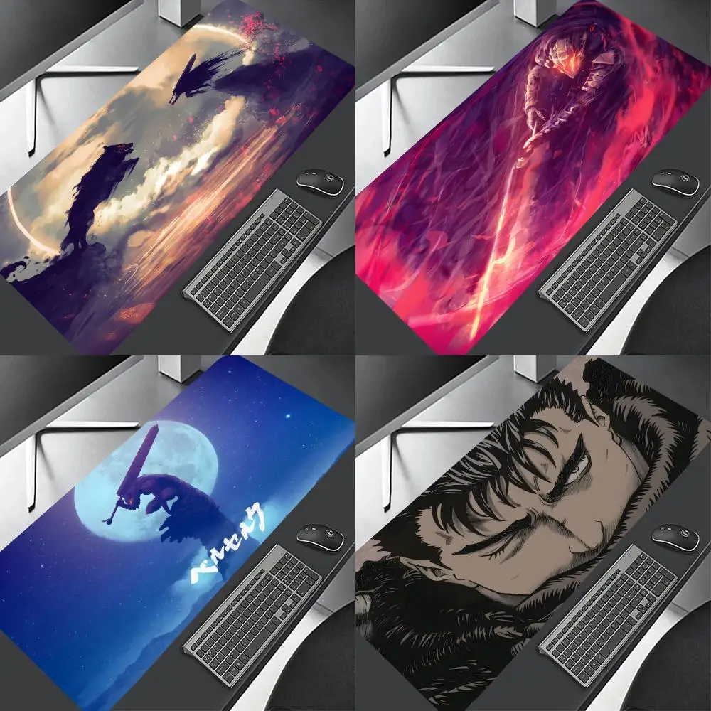 Hot-Blooded Anime B-Berserkes  Mouse Pad Professional E-Sports Mouse Pad Fine Surface Gaming Rubber Mouse Pad Smooth Desk Pad