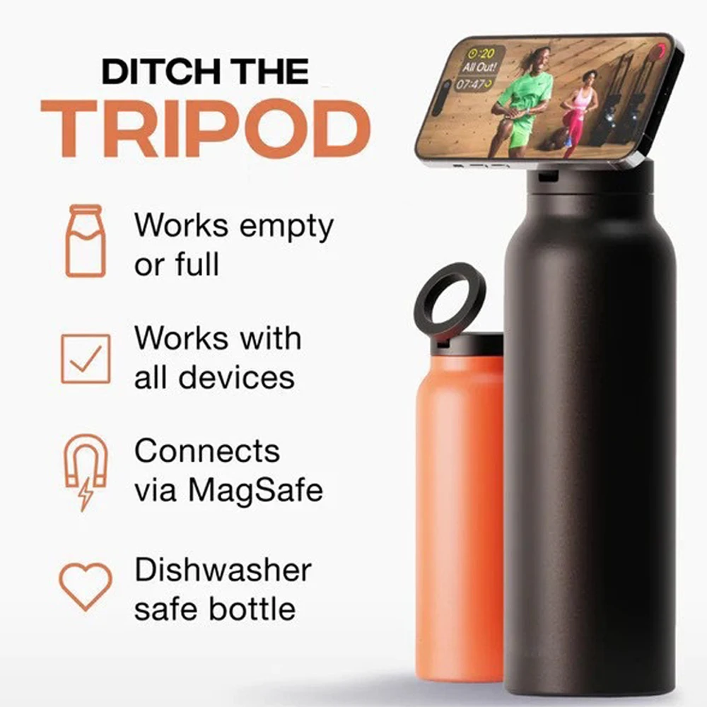 Hydrohold Water Bottle + Free Magnetic Booster Ring
