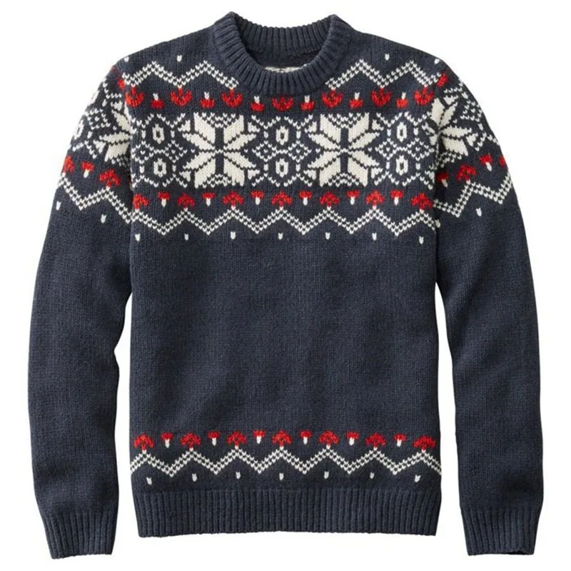 Men's Sweater 2023 Autumn And Winter New Round Neck Europe And The United States Fashion Casual Large Size Sweater