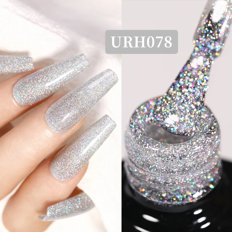 thumbnail image 1 of UR SUGAR 7ML Retro Red Semi-permanente Esmalte Soak Off UV Gel Glitter 140 Colores Rosa Blanco Negro Uñas Para Manicura Nail Art, 1 of 5