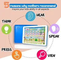 French English Bilingual Learning Tablet Toy Learn Alphabet ABC Numbers Words Spelling| Interactive Educational Toys for Kids 2