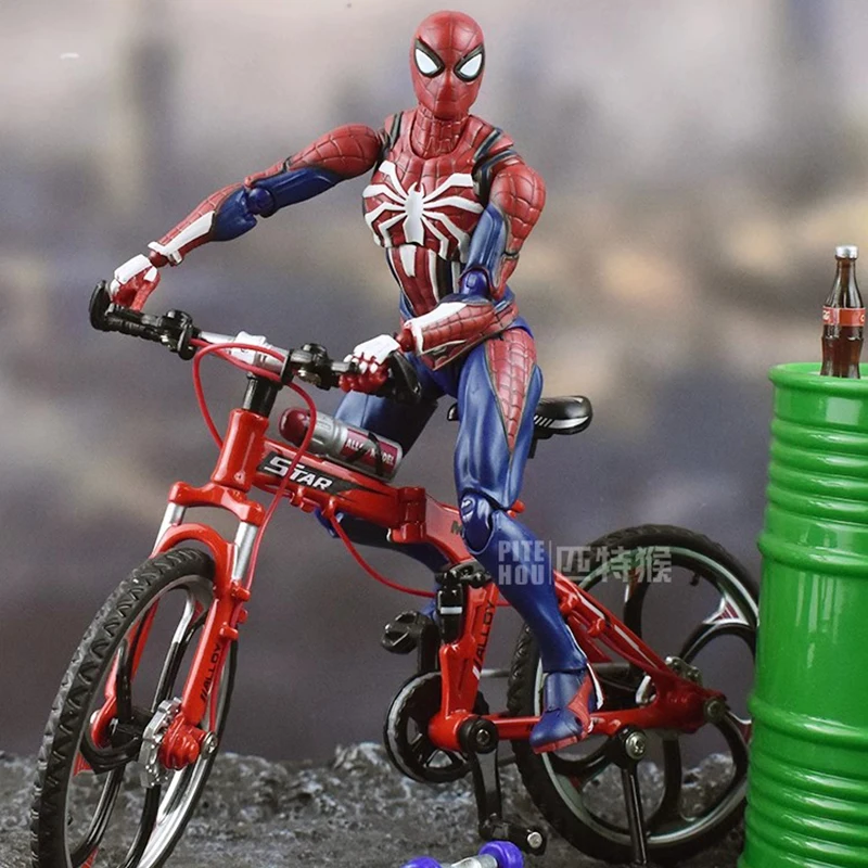 スパイダーマンアップグレードのスーツアクションフィギュア,ps4