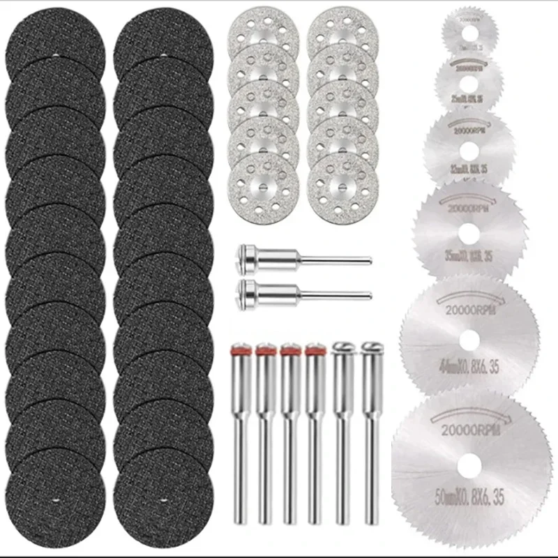 5-60Pcs Diamond Cutting Discs Metal Hss Saw Blade Set Cutting Tool Saw Blades for Dremel Metal Cutter Power Hand Tools 22-50mm