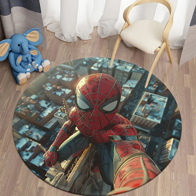 Spider-Man HD Printed Round Carpet.soft,Comfortable,exquisite, Living Room,bedroom,sofa,doorway Mat.table,chair,picnic,gifts Rug