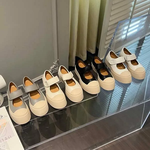 

Кроссовки женские универсальные на платформе, резиновая подошва, круглый носок, удобная повседневная обувь для медсестер, модель 2024 на осень и лето