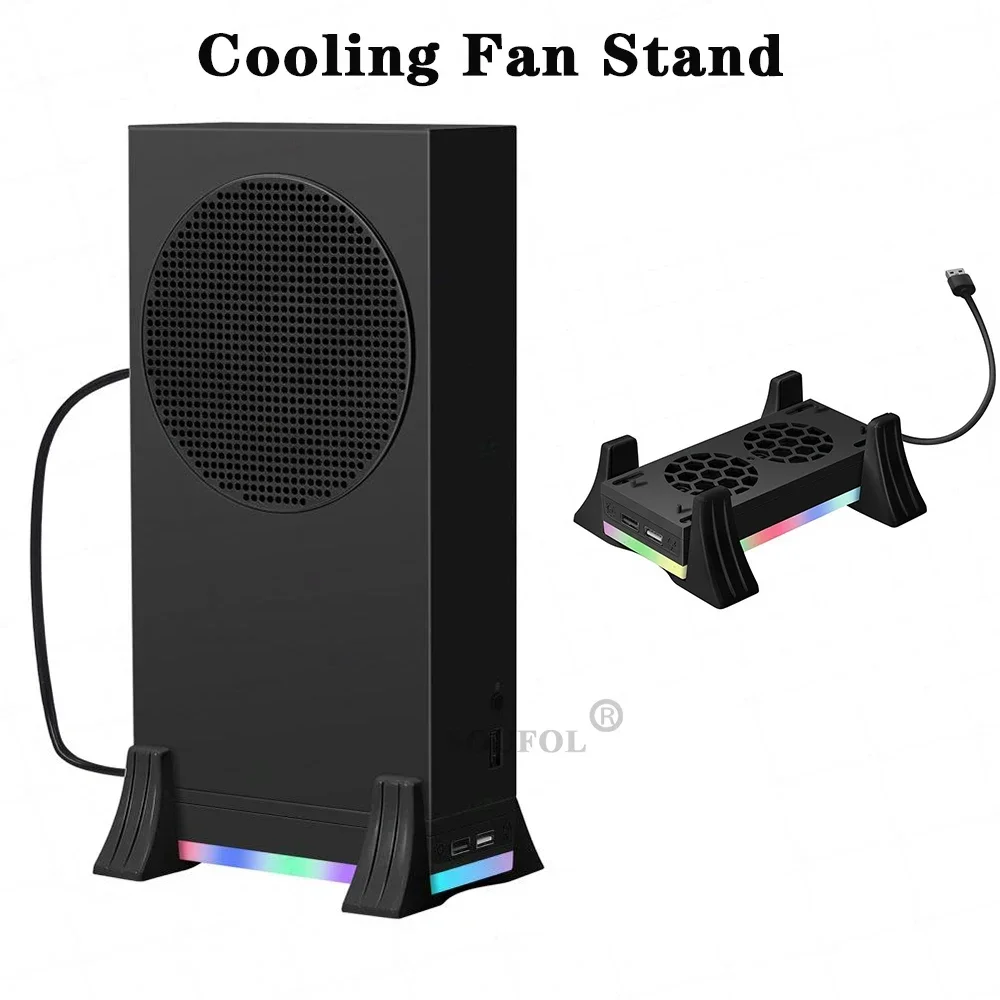 XBOX 시리즈 S용 냉각 팬 외부 측면 장착 쿨러 저소음 고풍량 게임 콘솔 라디에이터