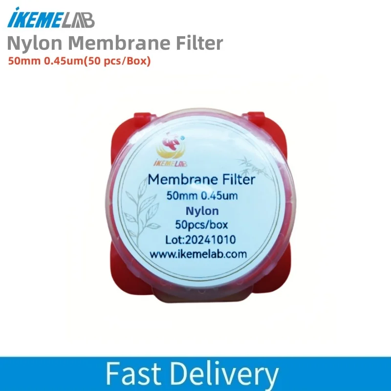 50 Pieces Organic Micropore Nylon Membrane Filter 50mm 0.45um Laboratory Microporous Membrane