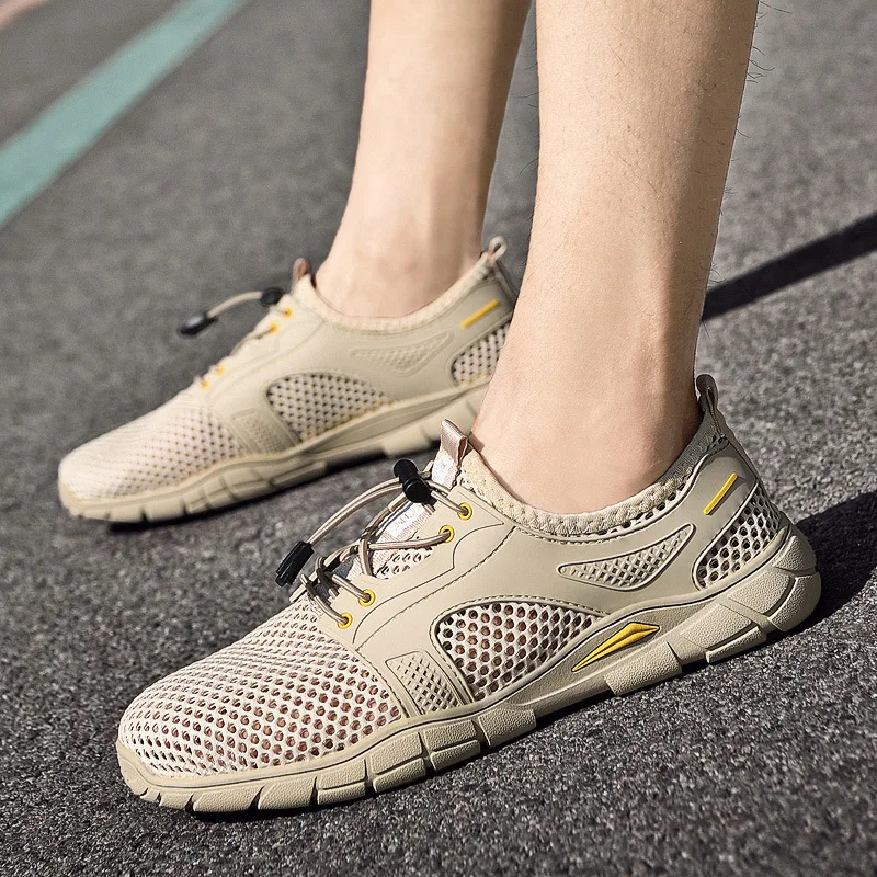 

Summer Fashion Man Outdoor Sneakers Hollow Out Sports Male Sandals Non-slip Beach Athletic Casual Shoes for Men Breathable